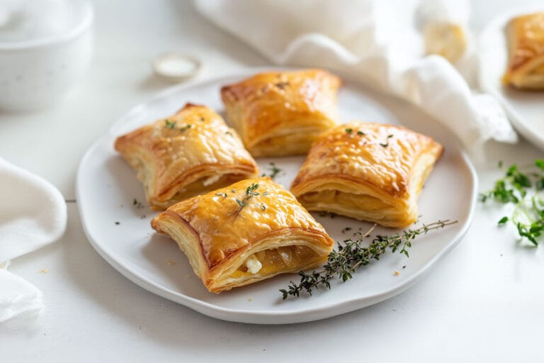 Feuilletés au Chèvre et Oignon