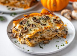 Lasagnes à la Courge Butternut et Champignons