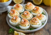 Œufs Mimosa aux Crevettes