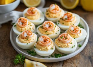 Œufs Mimosa aux Crevettes