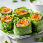 Roulés de Salade, Jambon et Fromage
