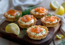 Tartelettes au Fromage de Chèvre et Saumon Fumé