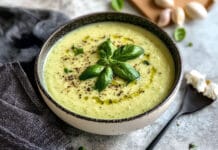 Velouté de courgettes, ail et oignon Velouté de courgettes, ail et oignon