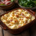 Chou-Fleur Gratiné au Jambon et à la Béchamel Classique