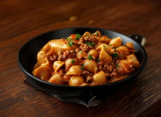 Conchiglie à la sauce bolognaise maison