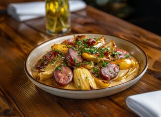 Fondue d’Endives Gourmande aux Saucisses Fumées et Miel