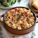Gratin de Coquillettes à la Raclette et Lardons Croquants