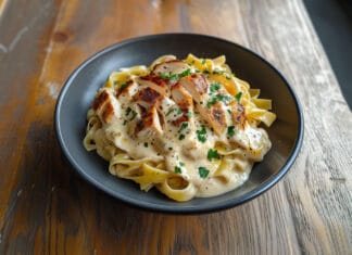 Pâtes au Poulet et Sauce Crémeuse au Boursin