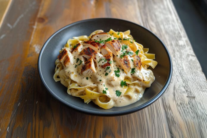 Pâtes au Poulet et Sauce Crémeuse au Boursin