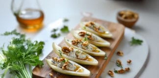 Pétales d'endives au bleu