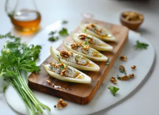 Pétales d'endives au bleu