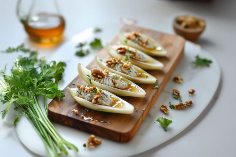 Pétales d’endives au bleu