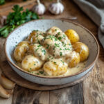 Pommes de Terre Bébés à la Sauce Crémeuse à l'Ail