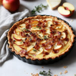 Tarte Fondante au Camembert, Lardons et Pommes