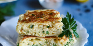 Omelette au chou-fleur