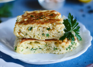 Omelette au chou-fleur