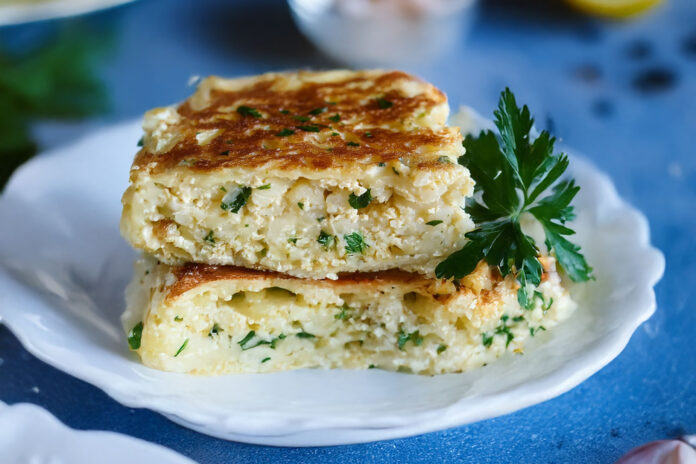 Omelette au chou-fleur