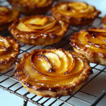 Tartelettes aux pommes et crème pâtissière à la vanille