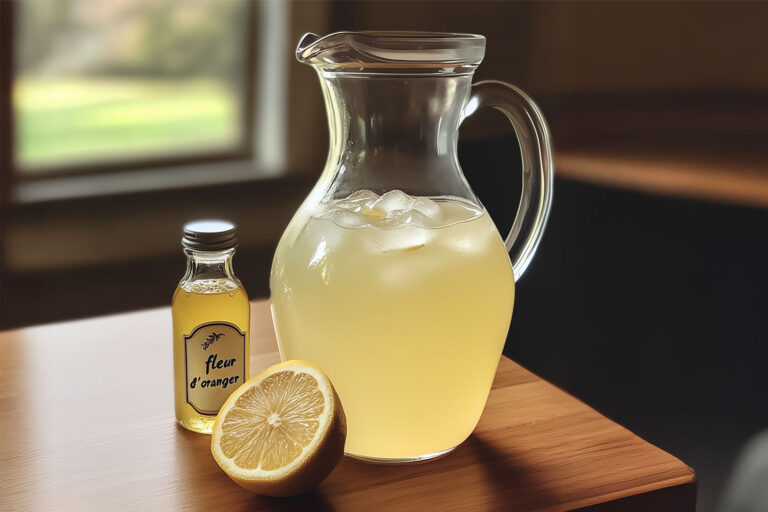 Citronnade à la fleur d’oranger
