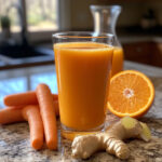 Jus d’orange-carotte-gingembre maison