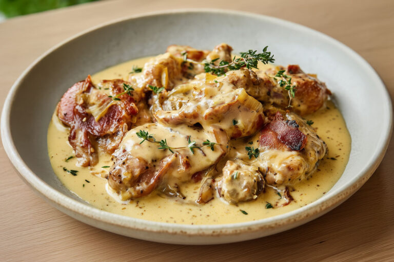 Lapin à la moutarde – recette maison fondante et facile