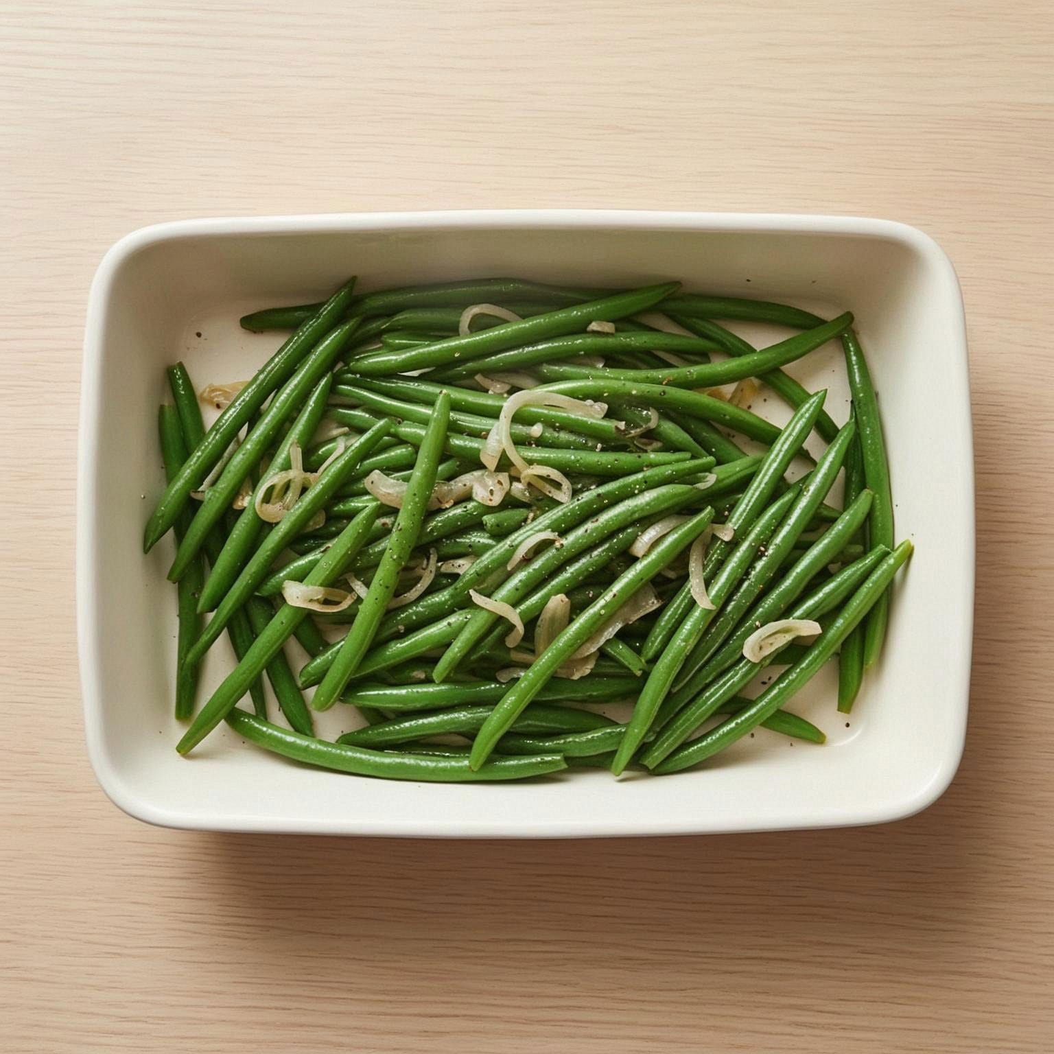 Haricots verts sautés à l'échalote