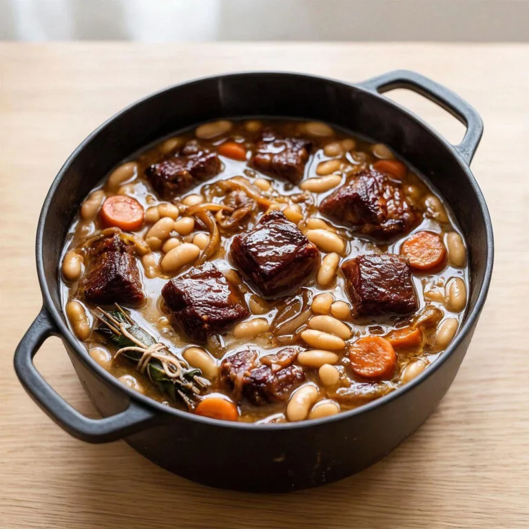 Agneau aux haricots blancs