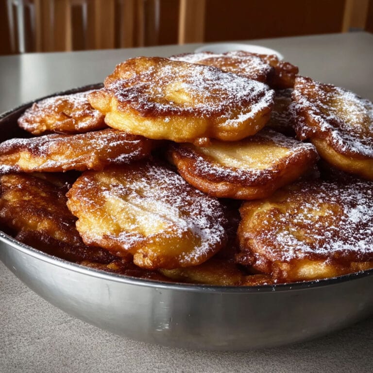 Beignets aux pommes cuits à la poêle
