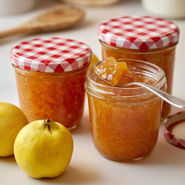 Confiture de coings à la cardamome : recette express au réfrigérateur