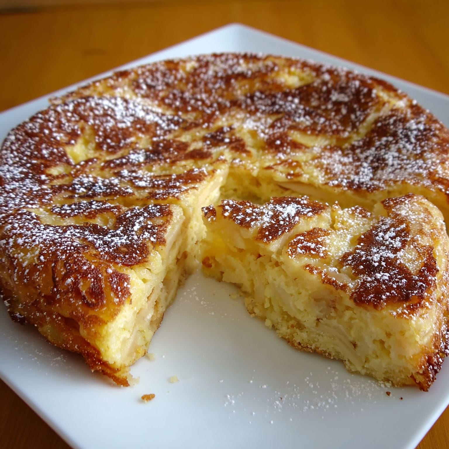 Gâteau aux pommes à la poêle
