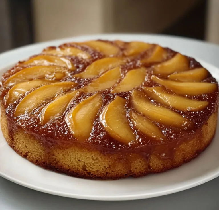 Gâteau renversé aux pommes caramélisées