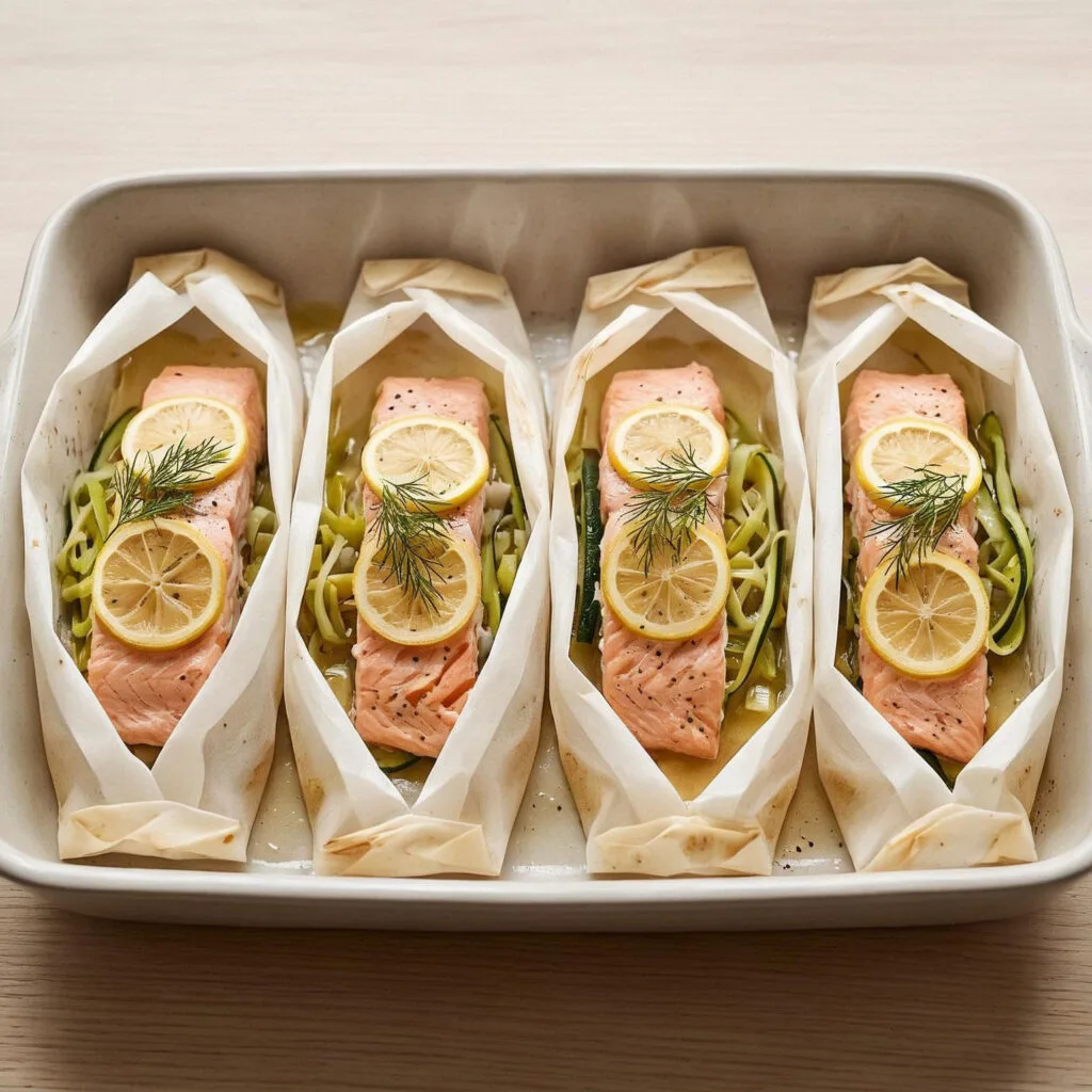 Saumon en papillote au four