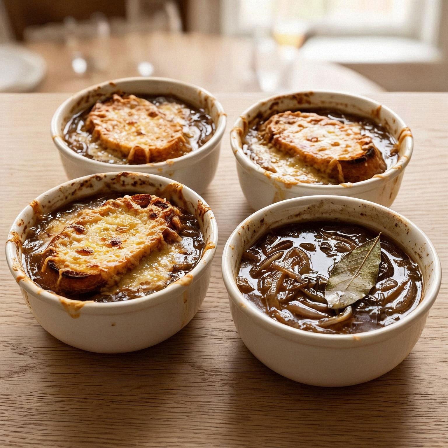 Soupe à l'oignon gratinée de grand-mère : la recette traditionnelle française