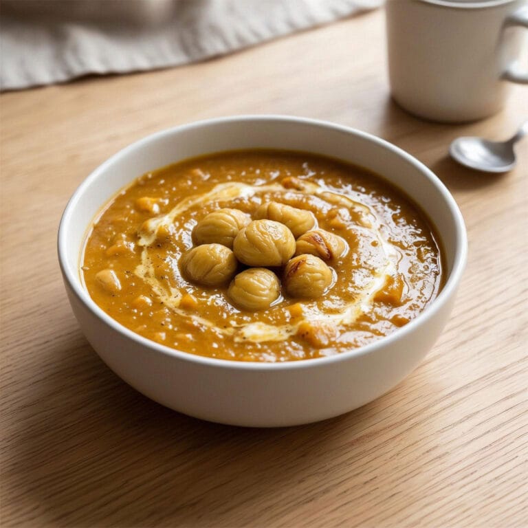 Soupe de potiron aux châtaignes, la vraie recette d'automne