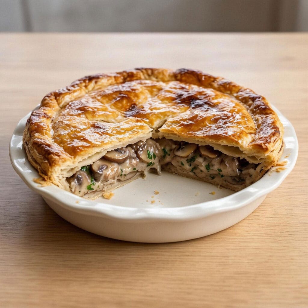 Tourte aux champignons