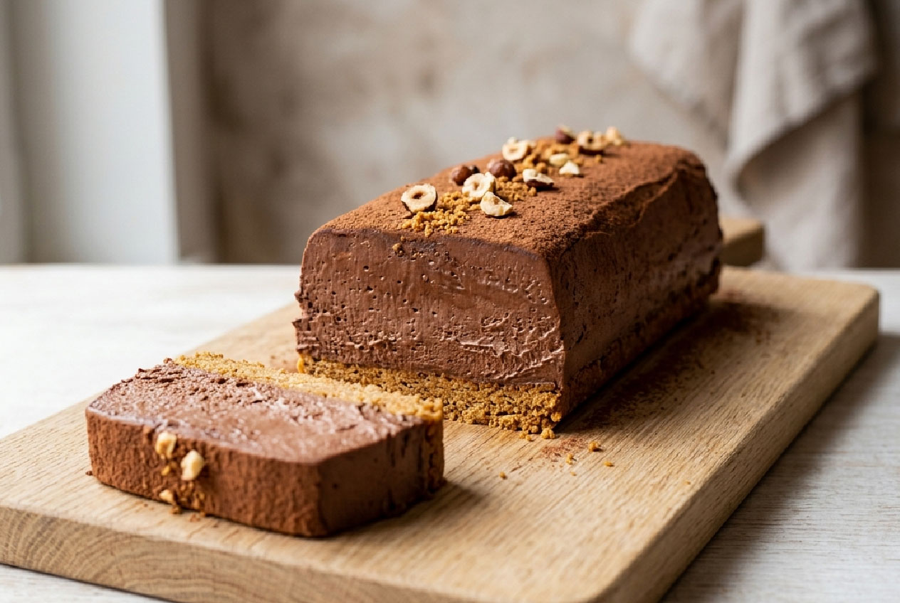 Bûche de Noël sans cuisson