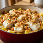Cabillaud au crumble de chorizo