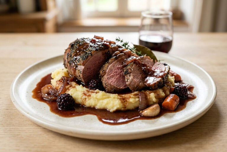 Cuissot de sanglier rôti : recette fondante au jus corsé