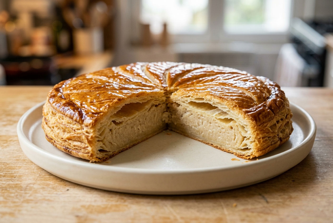 Galette des rois frangipane à la crème pâtissière