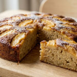 Gâteau aux pommes et au beurre noisette