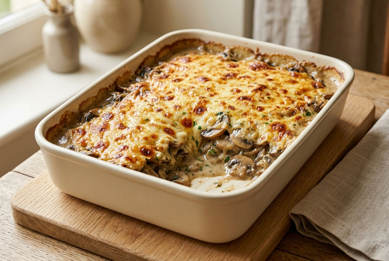 Gratin de champignons : la recette crémeuse
