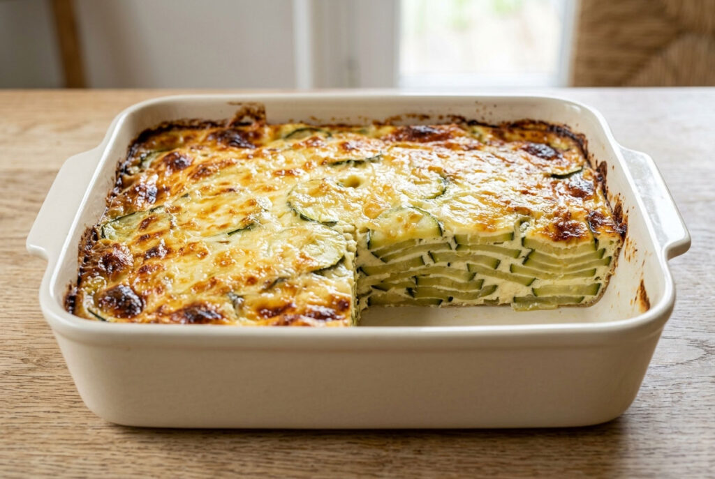 Gratin de courgettes rapide : recette facile