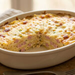 Gratin de pâtes au jambon