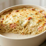 Gratin de pâtes au saumon