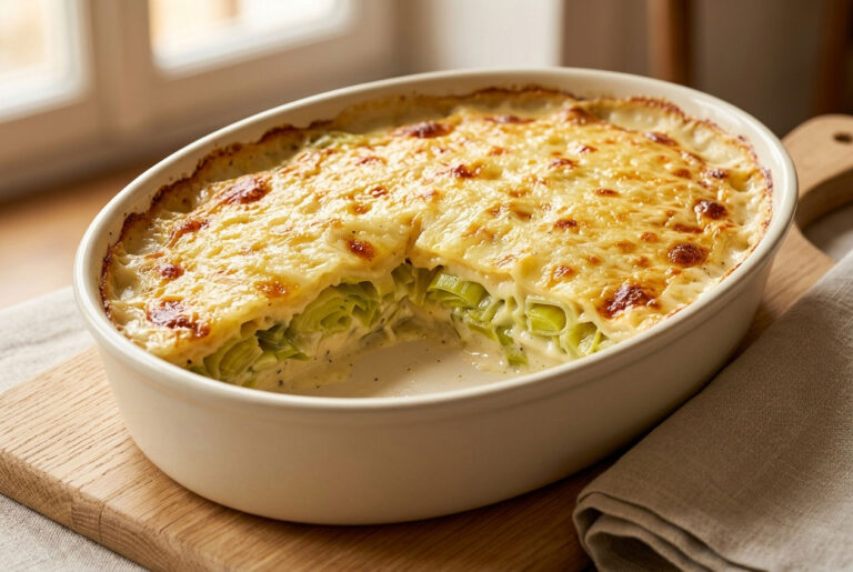 Gratin de poireaux : la recette facile et fondante