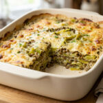 Gratin de poireaux et de lentilles au comté