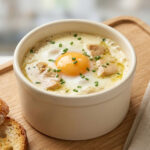 Oeufs cocotte au foie gras