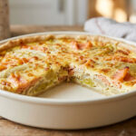 Tarte aux endives, au saumon fumé et au comté