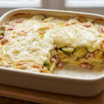 Tartiflette aux choux de Bruxelles, aux châtaignes et au reblochon